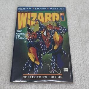 Wizard Guide to Comics Magazine Issue 1 Sept 1991 McFarlane Spider-Man Poster